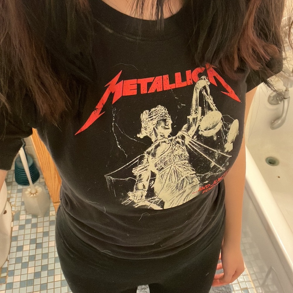 $3.05 Metallica baby tee